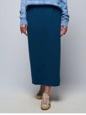 TIBI Structured Knit Pencil Skirt - Azure  |  Size 8